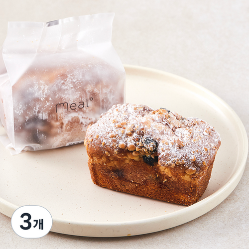 밀도 블루베리파운드 케이크, 120g, 3개
