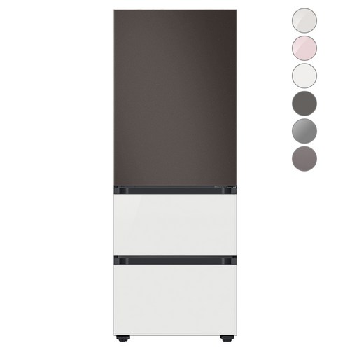[RQ33A74C2AP] 비스포크 김치플러스 냉장고 방문설치, 코타 차콜 + 글램 화이트