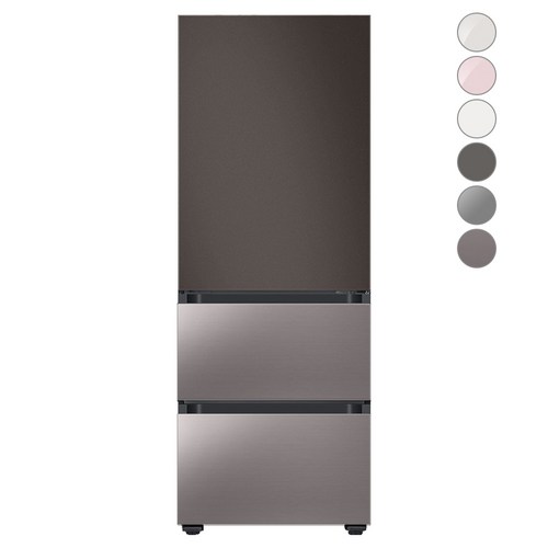 삼성전자 비스포크 김치플러스 냉장고 RQ33A74C2AP 코타 차콜 + 브라우니 실버, 방문설치 포함