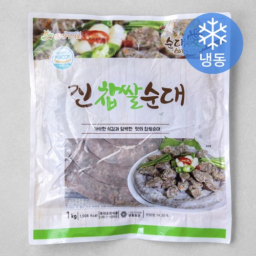 순대애빠지다 진 찹쌀순대 (냉동), 1kg, 1개 - 찰순대 추천