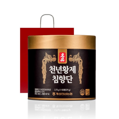 개성인삼농협 천년황제 침향단 100p + 쇼핑백, 375g, 1개 - 침향 추천