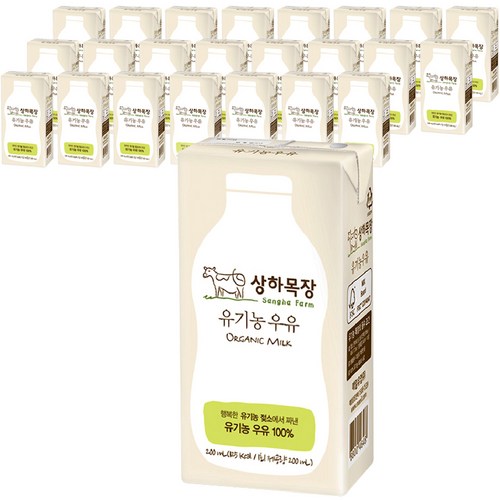 상하목장 유기농 우유 200ml 24개 – 신선한 유기농 우유 대량 구매!