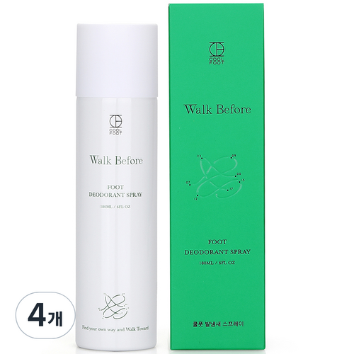 쿨풋 발냄새 풋스프레이, 1개입, 4개, 180ml