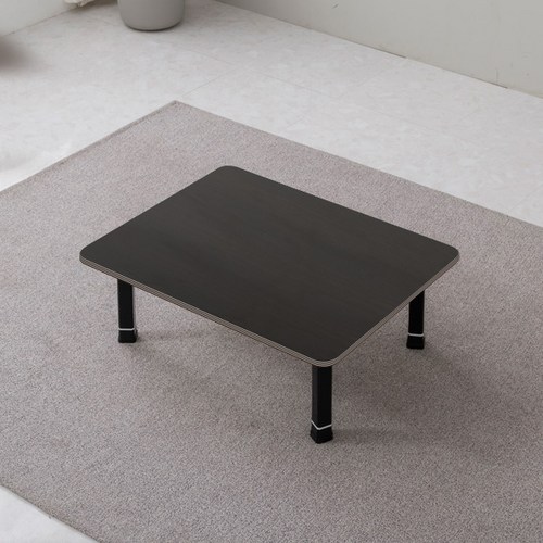 접이식 칼라테이블 4단높이조절 다리, 월넛(테두리 밤색줄무늬) 무광