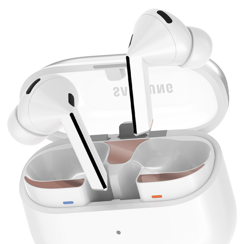 요거 메탈 갤럭시 버즈 철가루 방지 스티커, 갤럭시 버즈3 프로, 로즈골드, 2개