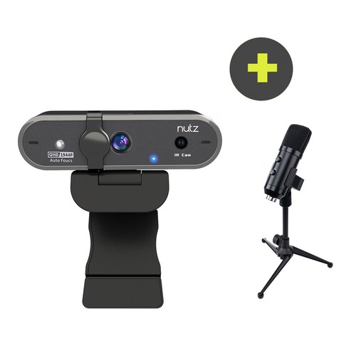 너츠 자동얼굴인식 윈도우 헬로캠 500만화소 QHD1944IR, NUTZ QHD1944IR+NM-100A