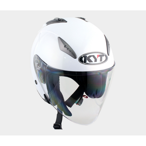 KYT헬멧 갤럭시 슬라이드 펄 화이트 PEARL WHITE 오토바이 헬멧 오픈페이스, GALAXY/펄화이트