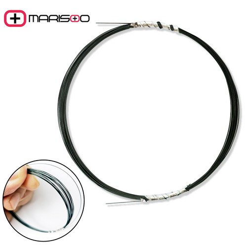 마리수 형상기억합금 와이어 0.3mm 낚시줄 5m 갈치 채비, 5개, 블랙