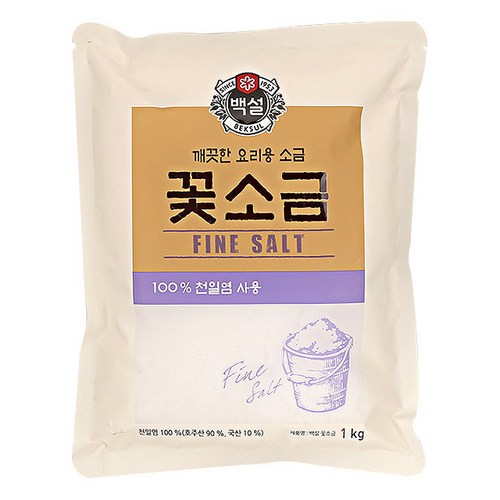 백설 꽃소금, 1kg, 1개