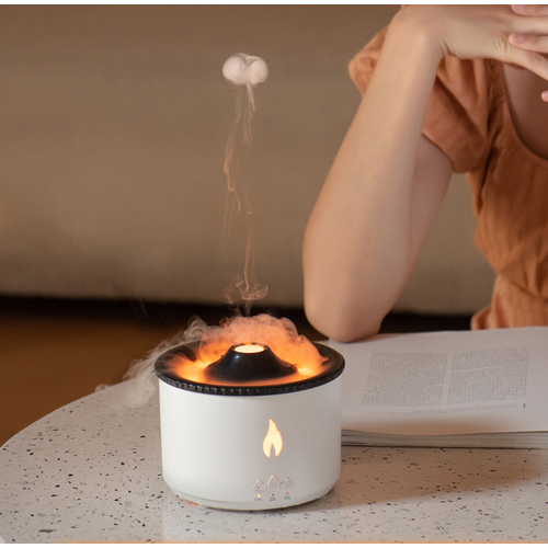 불멍 가습기 볼케이노 대용량 미니가습기 화산 가습 타이머