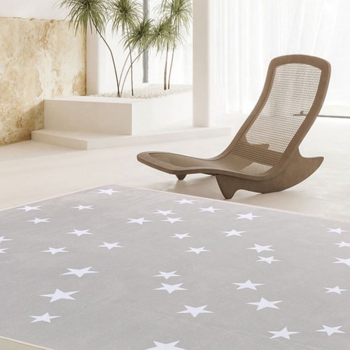 포인스 거실 러그 카페트 단모 먼지없는 워셔블 러그 대형