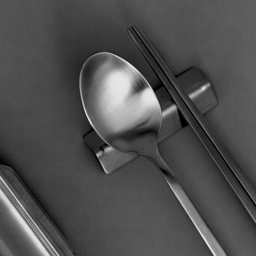 304 스텐 수저 받침대, 2개, 무광 실버