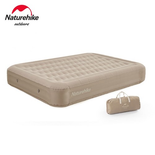 Naturehike Air Mattress네이처하이크 야전침대 46cm TPU 캠핑 매트 네이쳐하이크 에어매트 2인 에어펌프, 02 195x145x28 cm