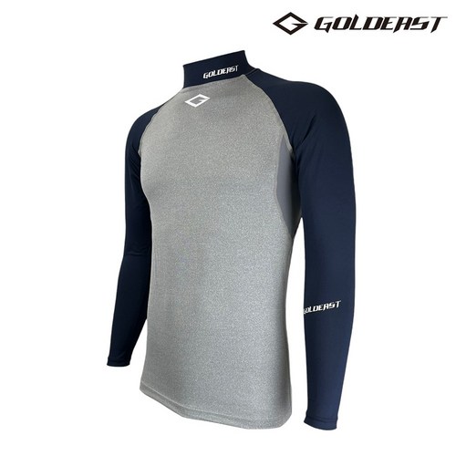 골드이스트 국내산 스포츠 기능성 윈드 언더레이어 긴팔 라운드 반목