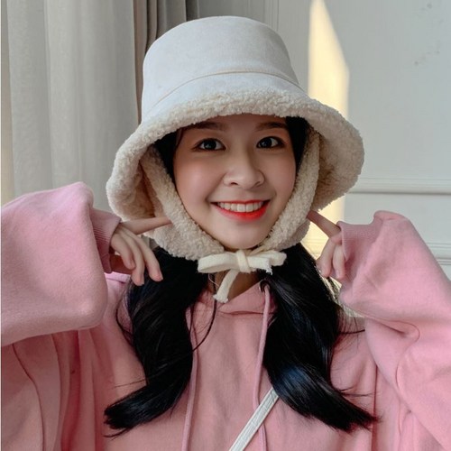 뽀글이 이어머프 버킷햇 양면모자 여성용 귀달이 벙거지 모자 손나은모자 군밤모자 귀덮개 방한모자 캠핑모자 여자 골프모자 전소민모자