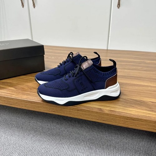 Berluti Shadow 남성 통풍 패션 운동화 블루 S4918-Z5B72