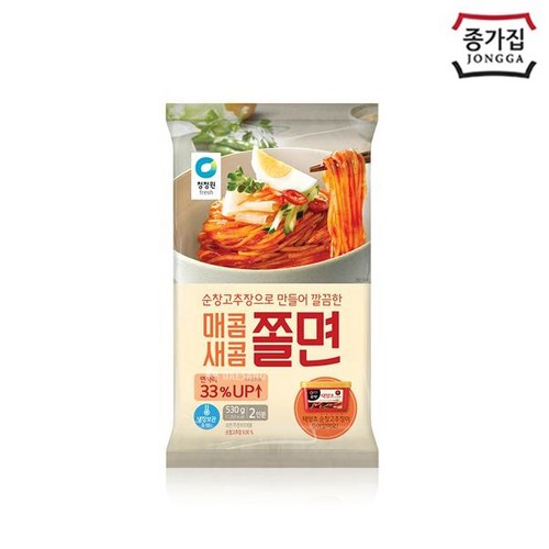 청정원매콤새콤쫄면