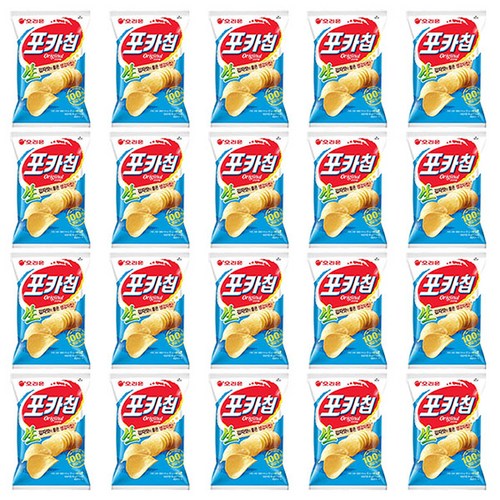 오리온 포카칩 오리지널, 66g, 20개