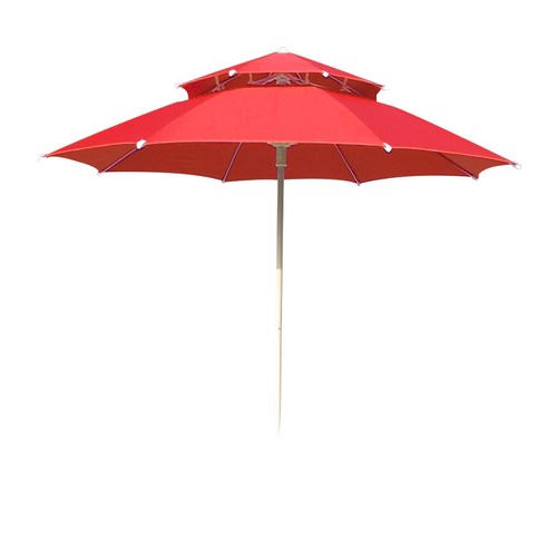 국산 2단 파라솔 중형 대형 정원 옥상 카페 캠핑용 그늘막 파라솔 편의점 캠핑용 테이블, 레귤러파라솔, 레드
