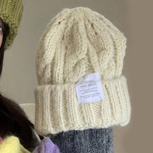 겨울 남녀공용 데일리 꽈배기 비니 모자