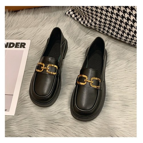 차쿠 여성 가죽 로퍼 학생 직장인 단화 ******온 클래식 체인로퍼