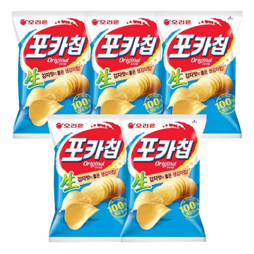오리온 포카칩 오리지널, 66g, 5개