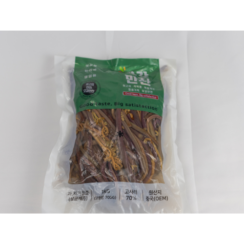 [오감만찬] 데침고사리 1kg 중국산 수입산 데침 고사리 진공포장, 1개