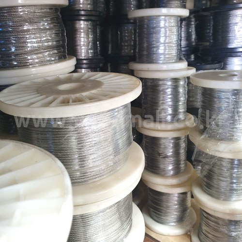 스텐와이어로프 GAC 철 와이어로프 롤단위 판매 0.6mm 부터 다양한 사이즈 최다품목 보유 턴버클 심블 샤클 크립 와이어로프부속 일괄, 스텐, 7x7스텐와이어, 2.38mm  x 100M, 1개