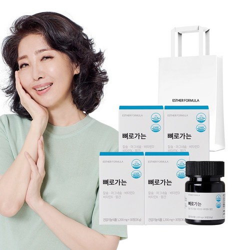 여에스더 뼈로가는 칼슘&마그네슘 (+본사 정품 쇼핑백), 30정 x 4박스, 120정, 1개