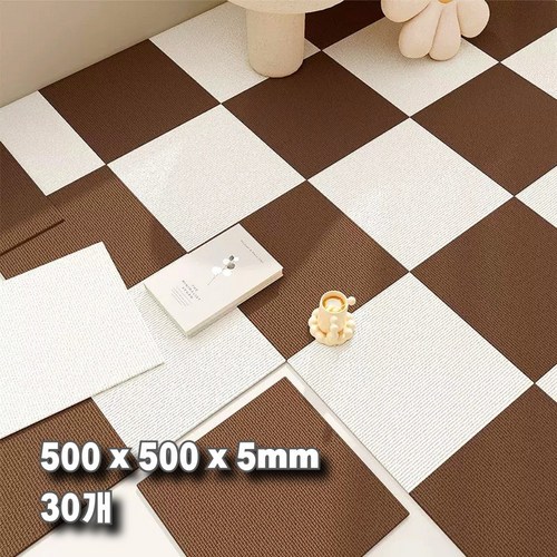 에이제이케이 [정품] 논****** 다용도 흡착식 미끄럼방지 바닥 카페트 바닥 조각매트, 아이보리, 30p