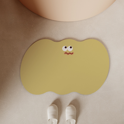 심플바이 캐릭터 규조토 논****** 매트, 옐로우