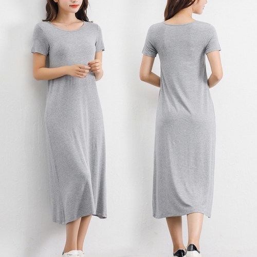 DADADA 여성 라운드 A라인 원피스
