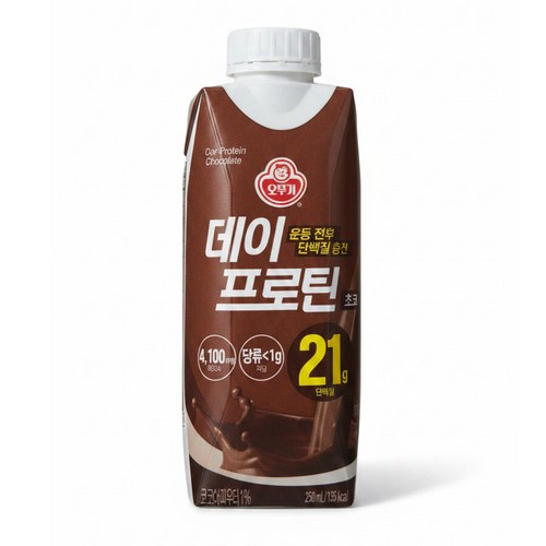 오뚜기 데이프로틴 초코, 18개, 250ml