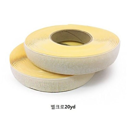 방풍비닐 pvc투명비닐, 벨크로테이프, 백색*폭3.8cm*1m, 1개