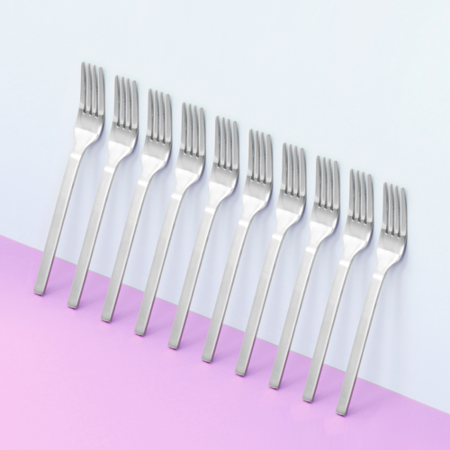 키친왕 27종 심플샤틴 디저트포크 10P, 10개