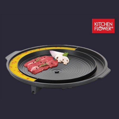 키친플라워 계란찜구이판 37cm NY-2499, 계란찜 구이판 37cm, 1개