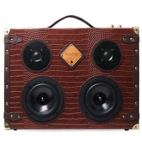 블루투스 스피커 붐마스터 BOOMBOX POWER 120 (옵션선택), 브라운, 브라운