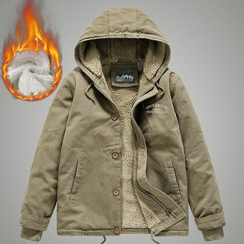 차쿠 남성 야상 점퍼 양털 캠핑 자켓