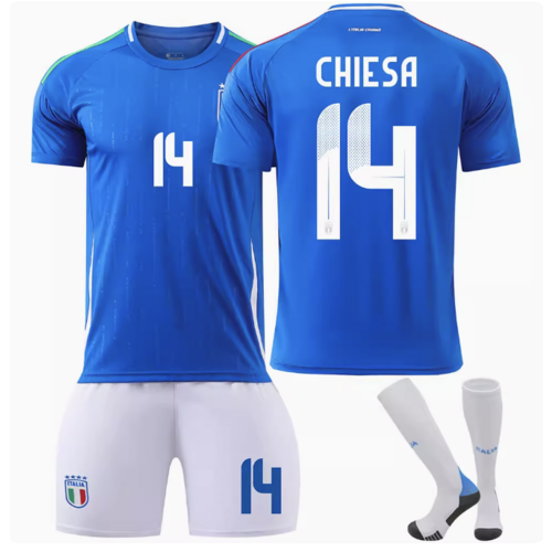 이탈리아 2024 축구 국가대표 유니폼 홈 키에사 조르지뉴 국대 어린이 키즈 성인 커스텀가능