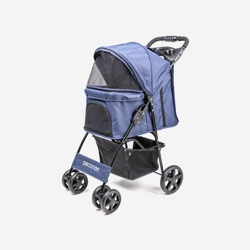 제스파 피카노리 4륜식 반려동물 유모차 PECA1002 NAVY, 워크로드NAVY(PECA1002)