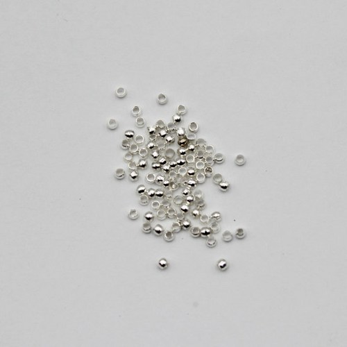 비즈 부자재 눌름볼 2.0mm 100개 900322실버