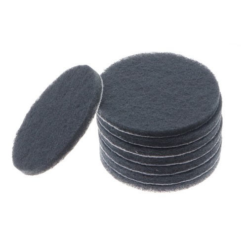 원형 수세미 4인치 800번 회색 샌딩 광택 녹제거 패드, 1개