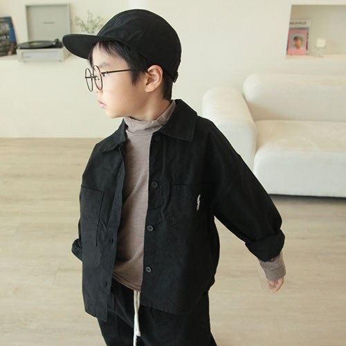 코튼스마일 오버사이즈 쟈켓셔츠