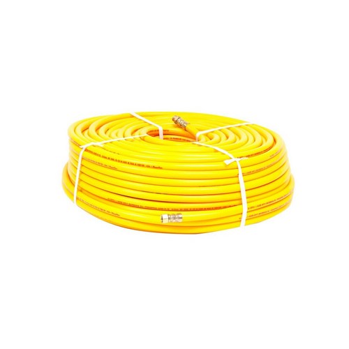 고압 분무기호스 농약호스 6.5mm X 50M 황색 흑색, 10mm x 50m, 1개