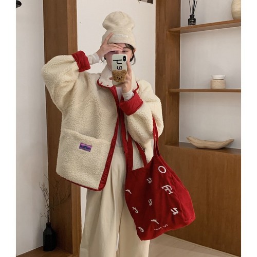 더누림 리버 양면 뽀글이 점퍼