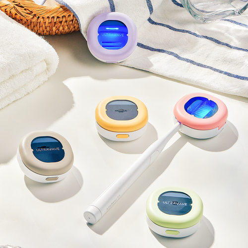 울트라웨이브 UVC LED 휴대용 무선 칫솔살균기 자외선 소독기 보관 칫솔 보관케이스 거치대 꽂이 걸이 TS-zero, TS-ZERO(핑크), 핑크