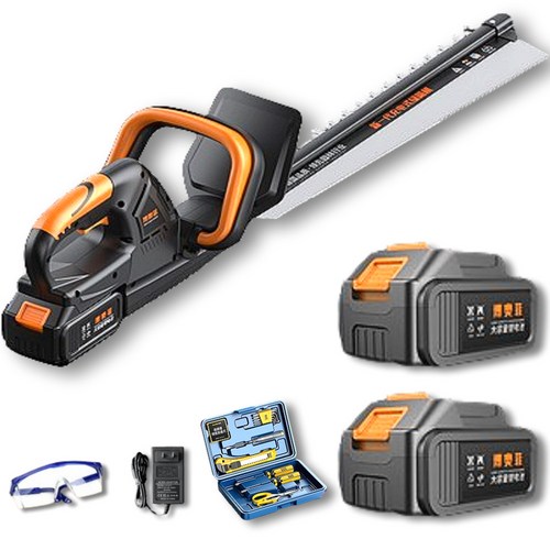 GLTM 독일기술 초경량 충전식 전정기 초강력 무선 전기 헤지트리머, 1세트, (1+1) 9299900mAh 단날