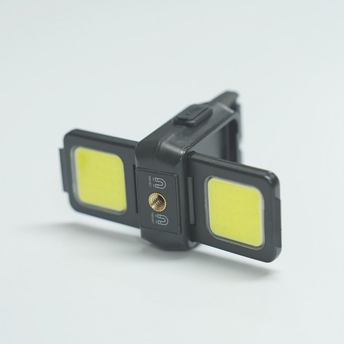 듀얼 미니 캠핑 랜턴 후레시 비너형 키체인 조명, 듀얼 미니 랜턴, 1개