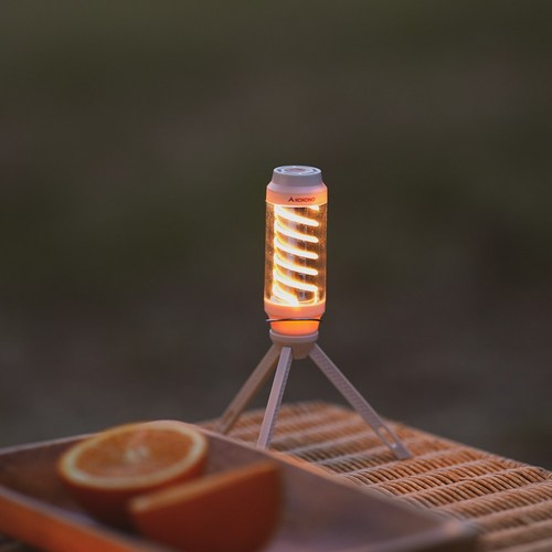 코코노 감성 캠핑랜턴 트위스터 미니 LED, 아이보리, 1개