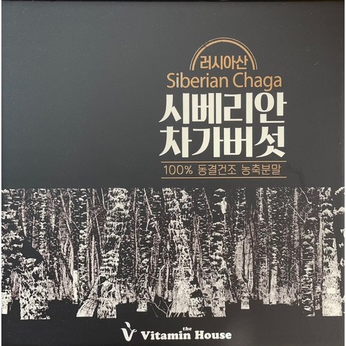 비타민하우스 [비타민하우스] 시베리안 차가버섯 농축분말 25g x 4병 시베리아 차가버섯 02, 1박스, 상세정보참조